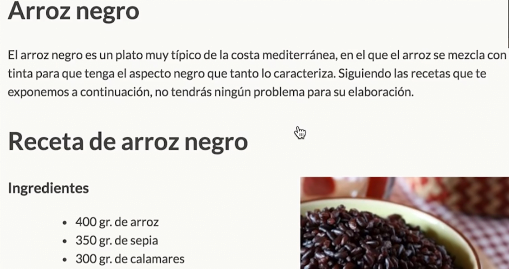 ejemplo categoria categoria-arroz-negro