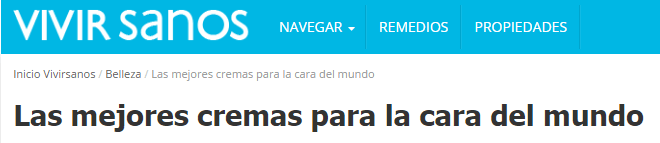 vivir sanos cremas cara articulo vivir sanos