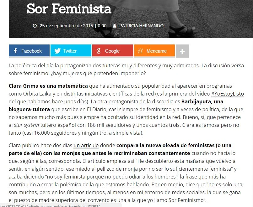 Artículo sobre la guerra entre dos columnistas