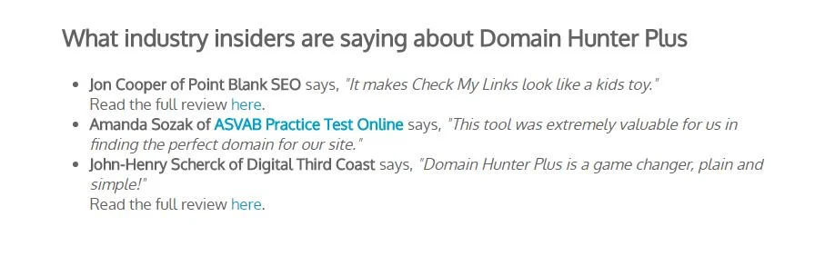 Reviews de productos o servicios