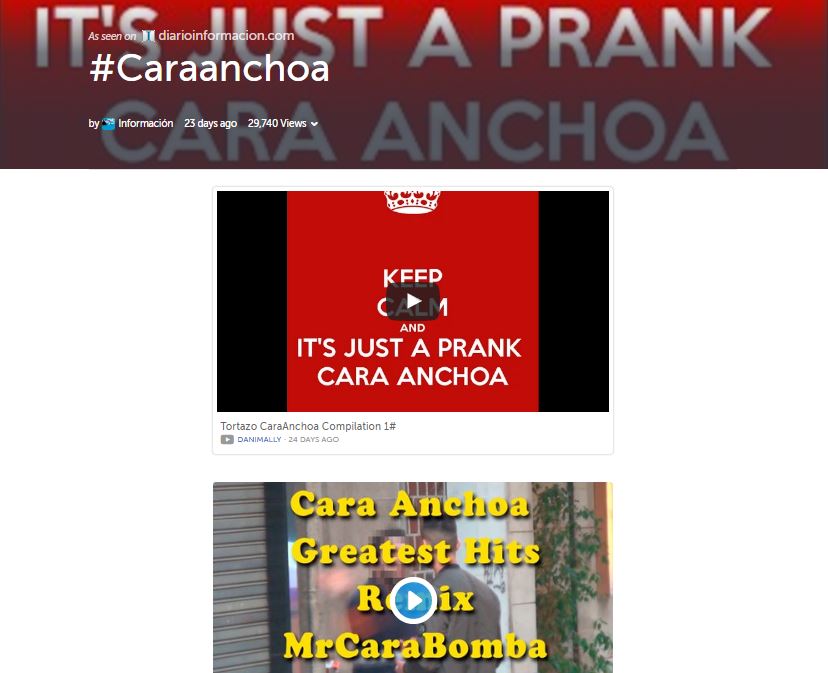 Storify de memes del Caranchoa