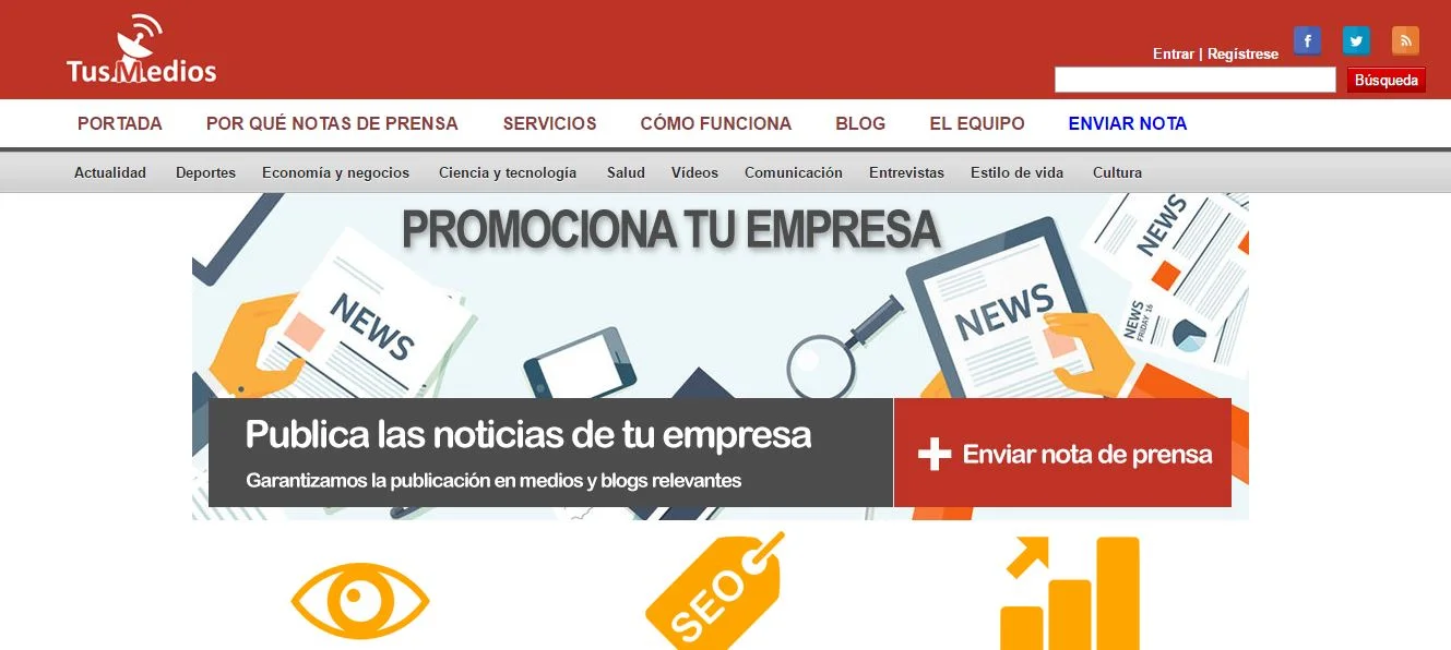 Notas de prensa