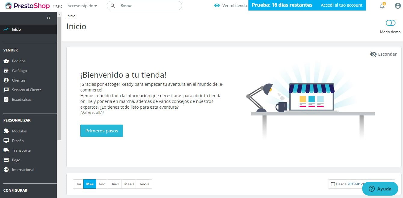 backoffice prestashop ready