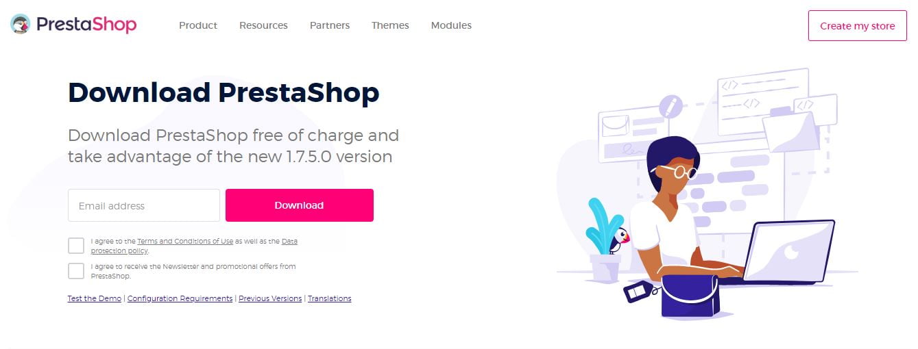 descargar prestashop
