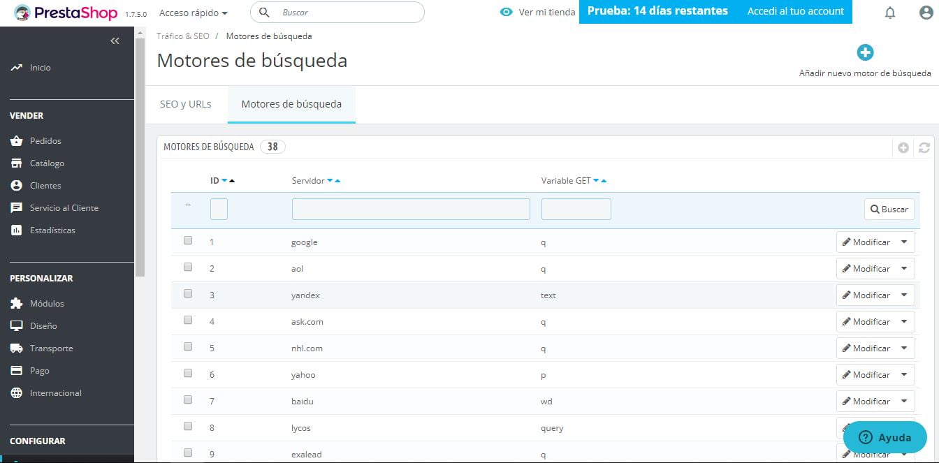 motores de busqueda prestashop ready