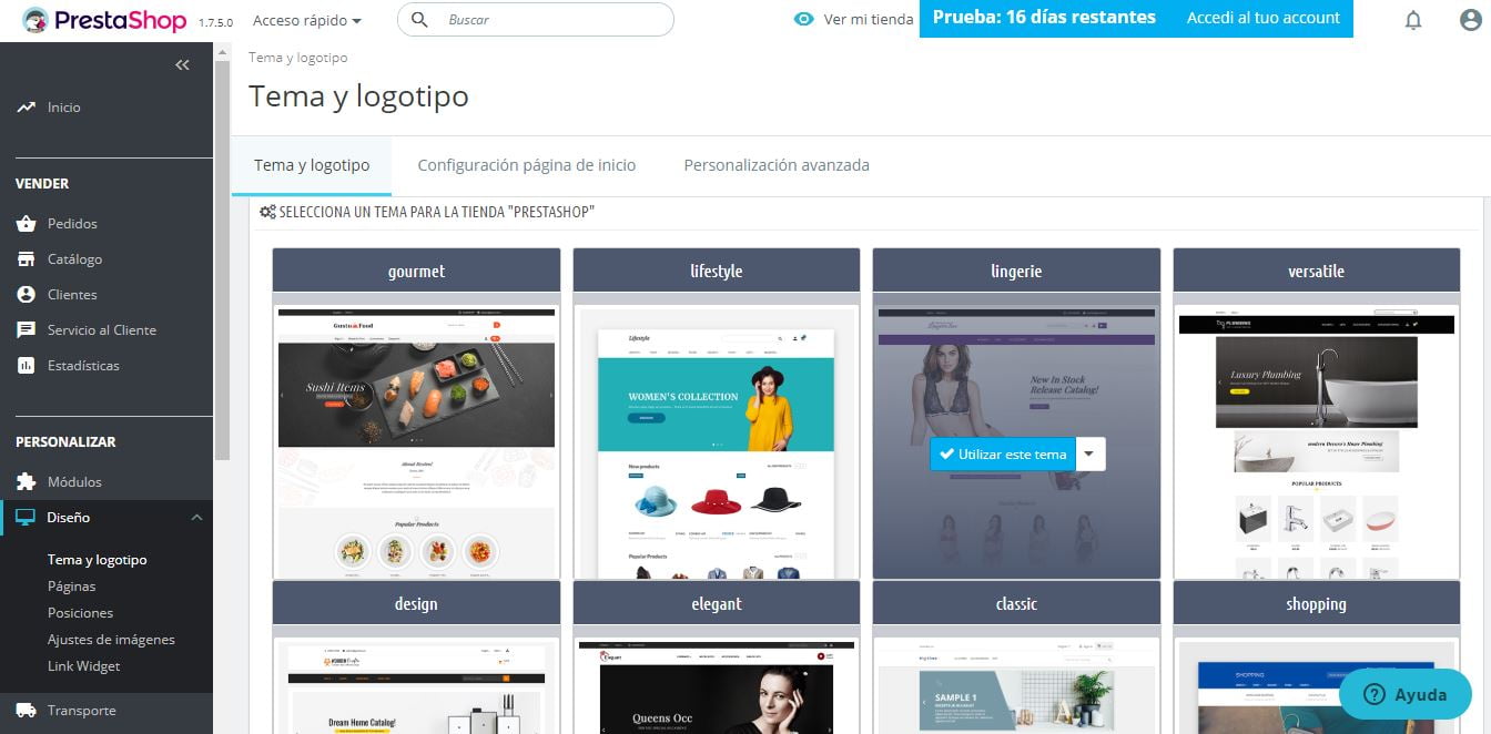 temas prestashop ready