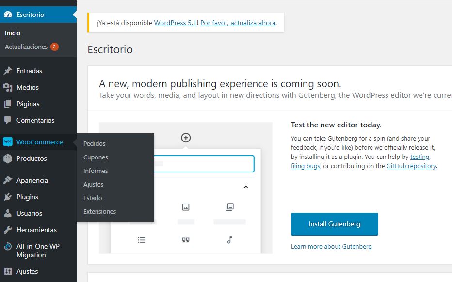woocommerce instalado