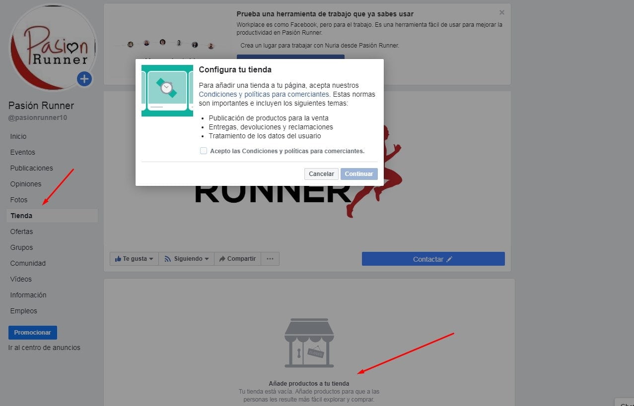 crear una tienda en facebook