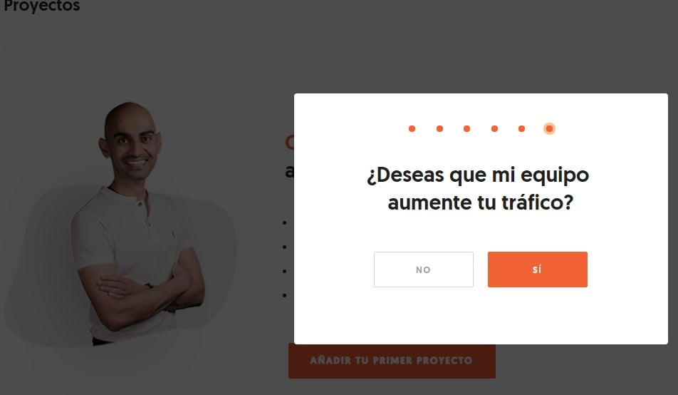 crear una cuenta gratis en ubersuggest